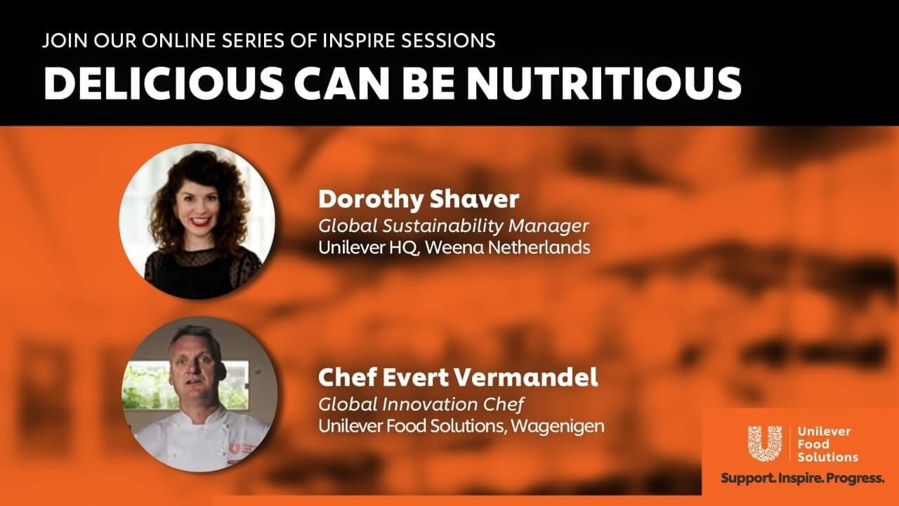 Join our online series of inspire sessions: Delicious Can Be Nutritious