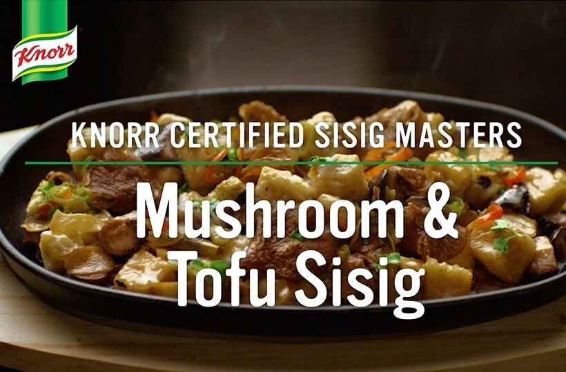 Knorr Certified Sisig Masters Mushroom & Tofu Sisig with Knorr Logo
