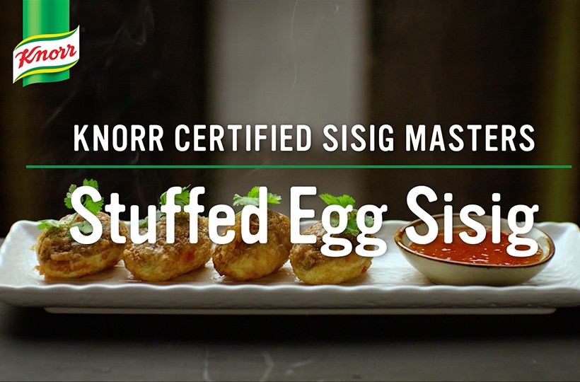 Knorr Certified Sisig Masters Stuffed Egg Sisig with Knorr Logo
