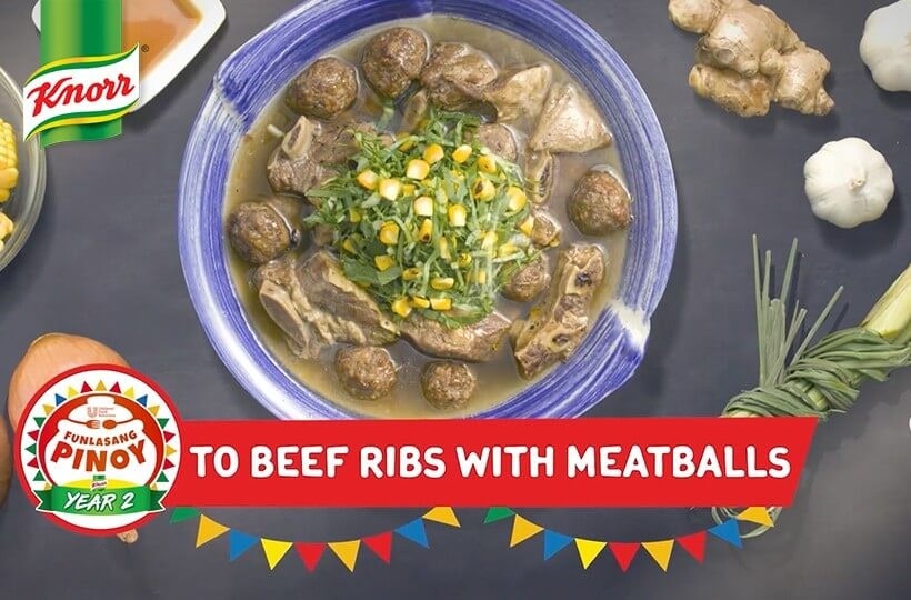 Funlasang pinoy Year 2 Beef Ribs with meatballs