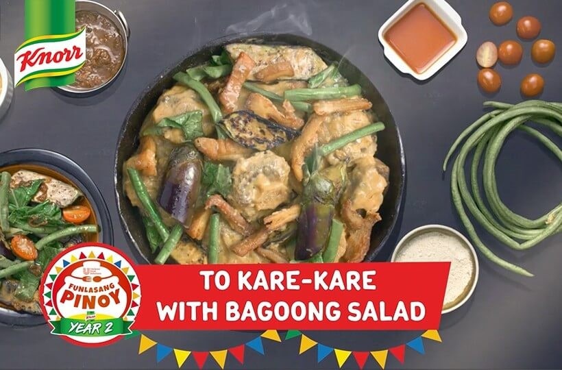 Funlasang pinoy Year 2 Kare-kare with bagoong salad