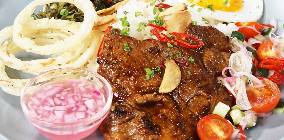 Pork Steak Tapsilog Recipe