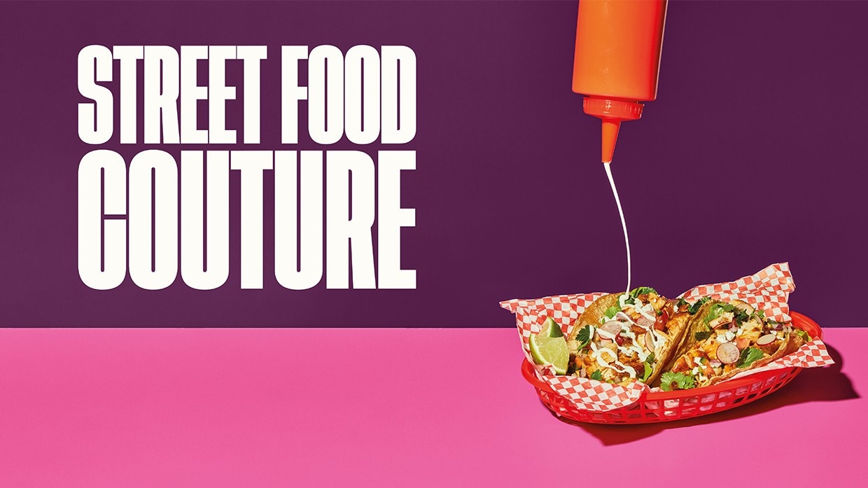Banner showing the Street Food Couture trend. Banner showing the Street Food Couture trend.