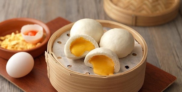 Salted Egg Custard Buns Salted Egg Custard Buns