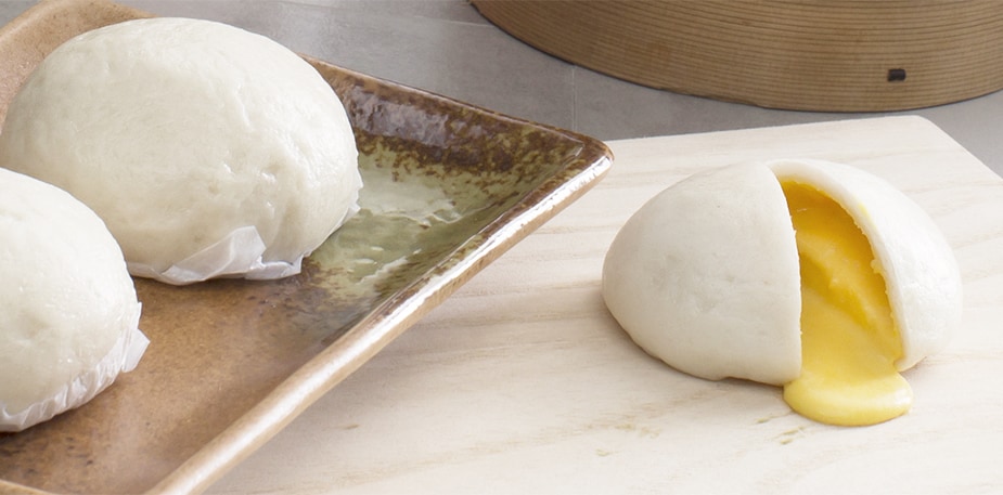 Salted Egg Custard Buns Recipe