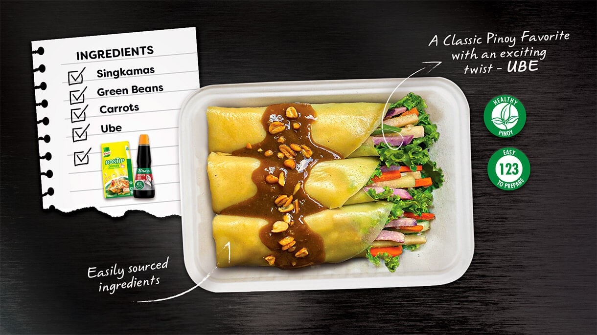 Infographic of Fresh Lumpia with Ube Recipe Key Components Infographic of Fresh Lumpia with Ube Recipe Key Components