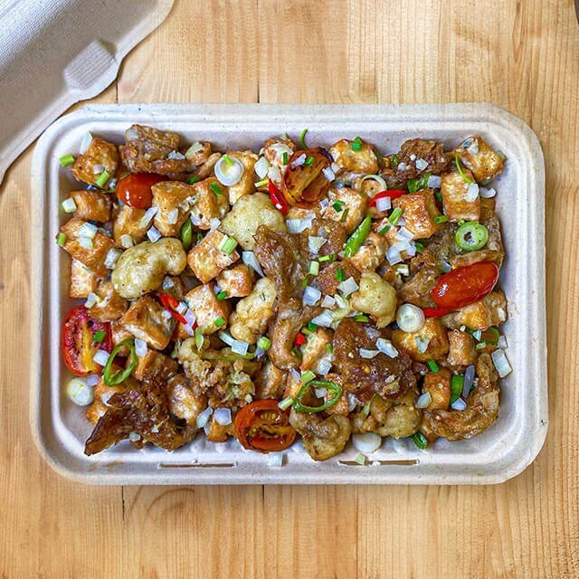 Tofu Mushroom Cauli Sisig