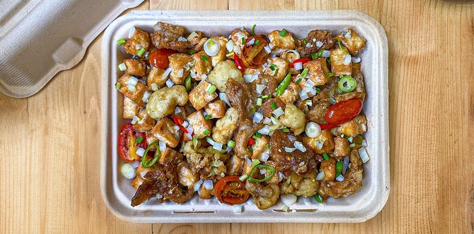 Tofu Mushroom Cauli Sisig