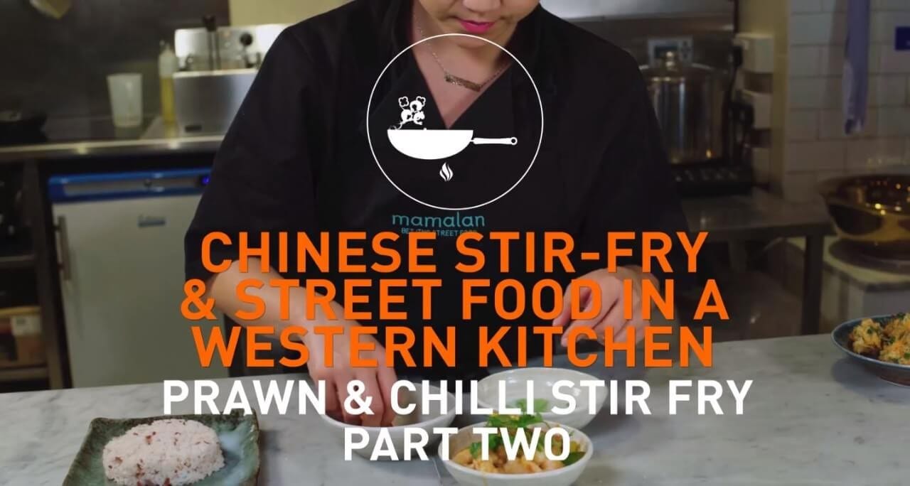 chinese stir-fry & street food in a western kitchen: prawn & chili stir fry part 2