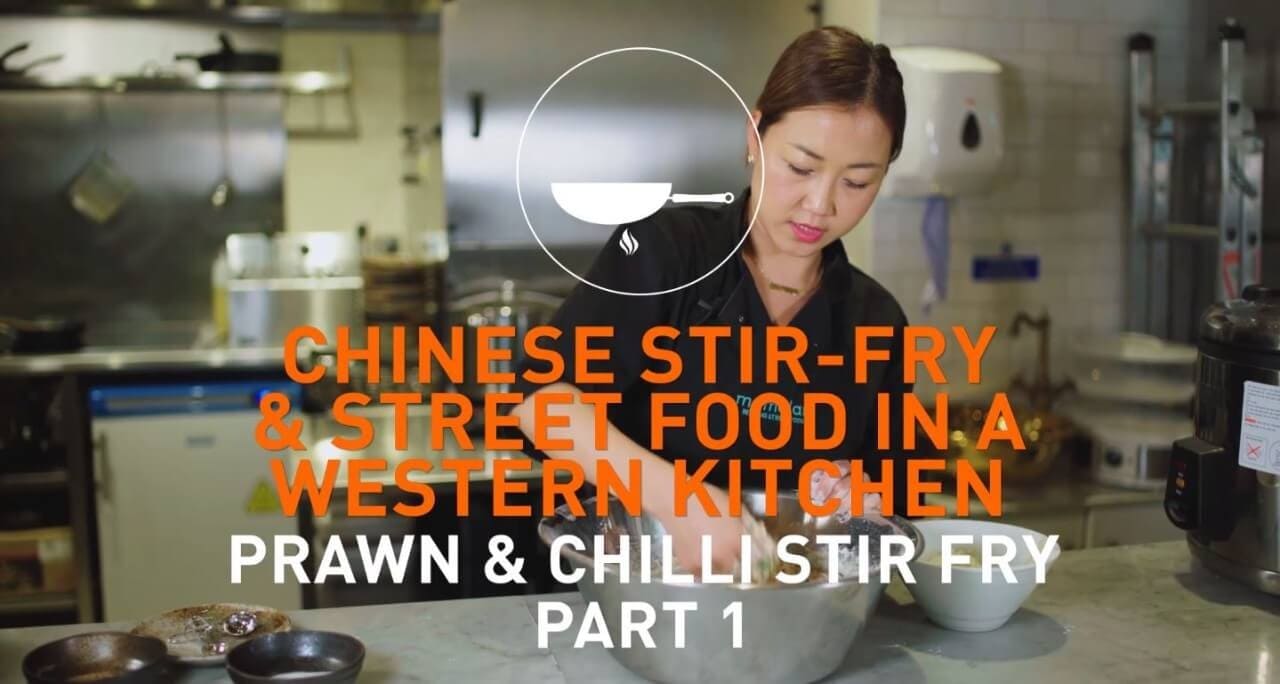 chinese stir-fry & street food in a western kitchen: prawn & chili stir fry part 1
