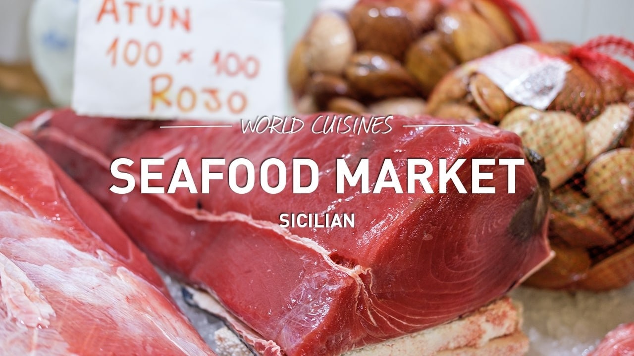 world cuisines seafood market sicilian