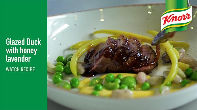 knorr glazed duck with honey lavender watch recipe