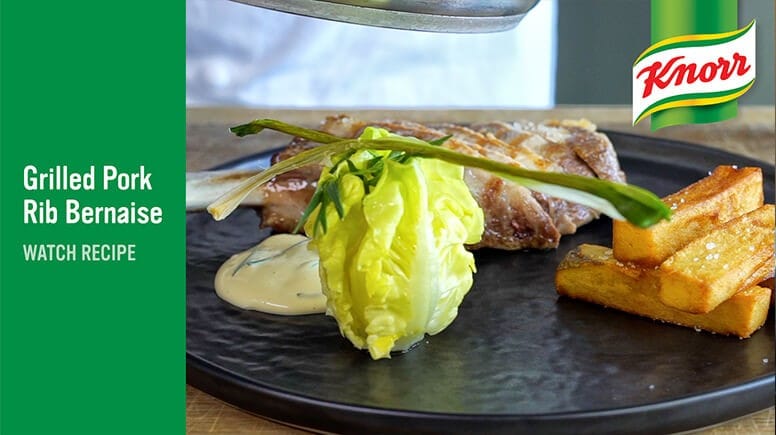 knorr grilled pork rib bernaise watch recipe