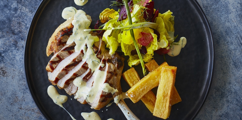 Grilled Pork Cutlet Béarnaise