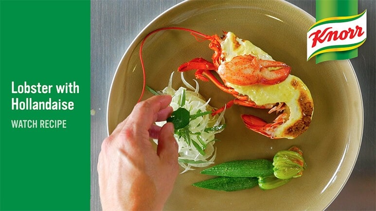 knorr lobster with hollandaise watch recipe