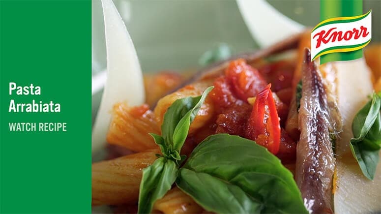 knorr pasta arrabiata watch recipe