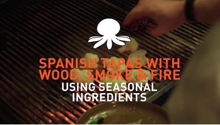 spanish tapas with wood, smoke & fire using seasonal ingredients