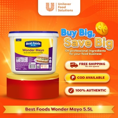 Best Foods Wonder Mayo 5.5L - Tiwala ako sa Best Foods Wonder Mayo – swak sa budget at swak sa quality na hanap ko.