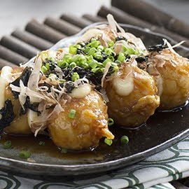 Squid Balls in Honey Miso Glaze Squid Balls in Honey Miso Glaze