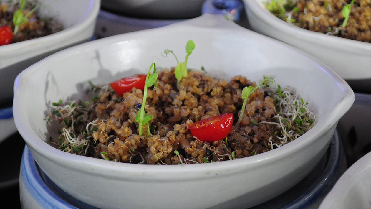 Funlasang Pinoy Twistfest 2018 Luzon Winner: Toasted Quinoa Vegan Sisig – - Recipe
