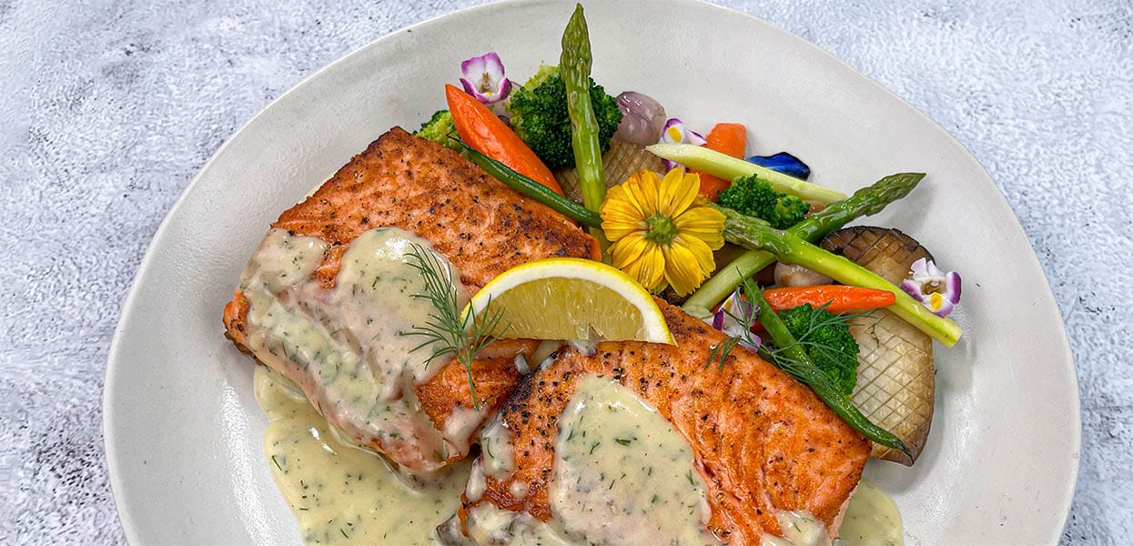 Baked Salmon with Lemon Butter Sauce – - Recipe