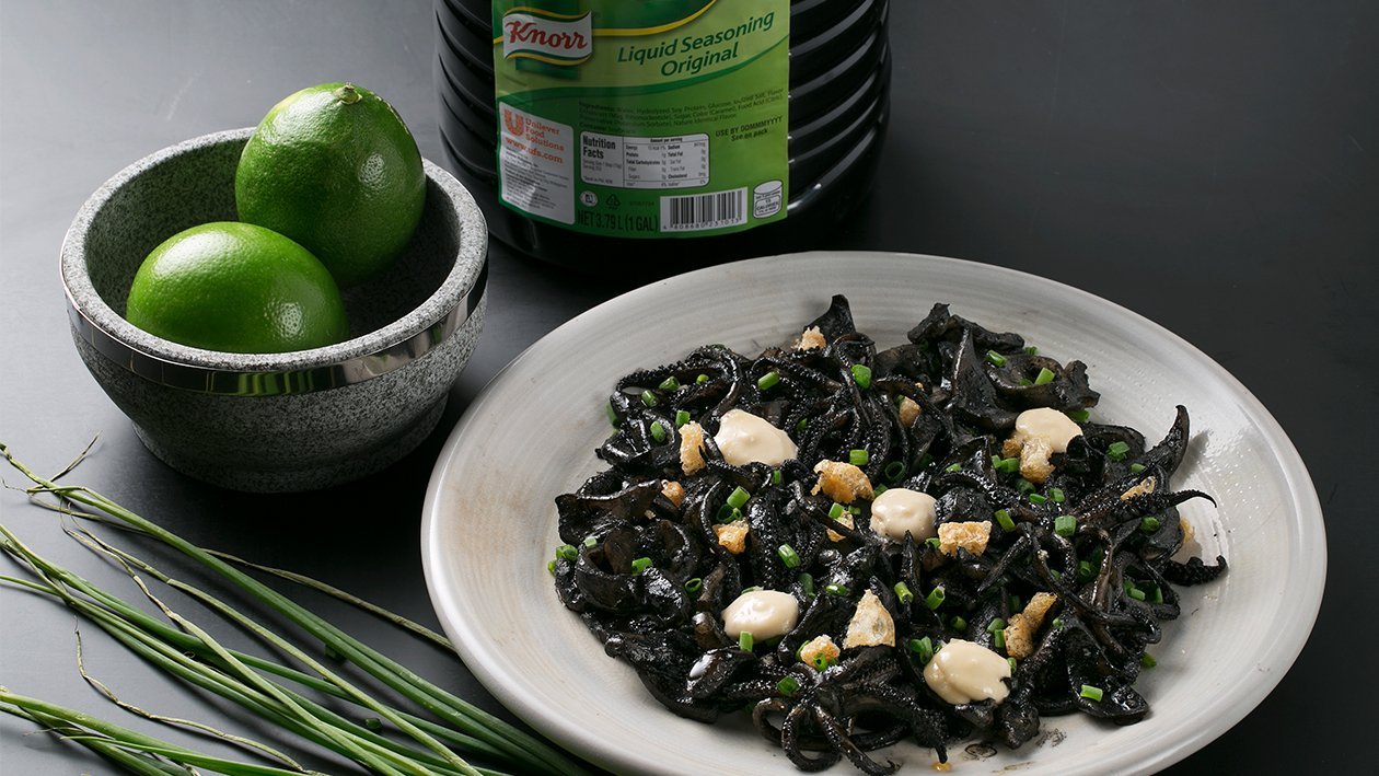 Black Squid Ink Sisig – - Recipe