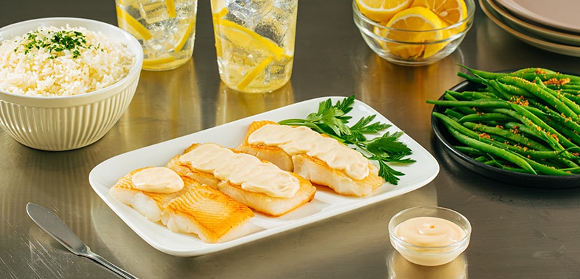 Creamy Baked Fish with Garlic Sauce – - Recipe
