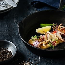 Salted Egg Squid Sisig Salted Egg Squid Sisig