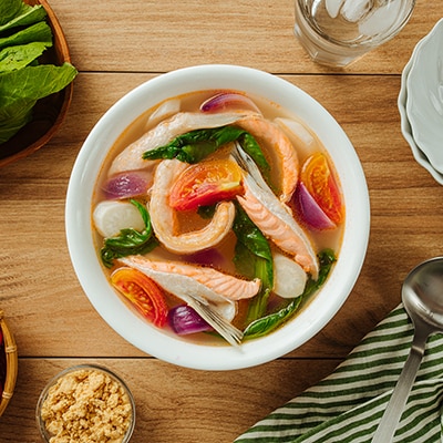 Sinigang na Salmon Belly sa Miso Sinigang na Salmon Belly sa Miso