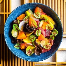 Beetroot Black Fungus Salad with Citrus and Garlic Dressing Beetroot Black Fungus Salad with Citrus and Garlic Dressing