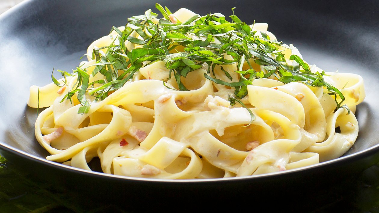 Pasta with Salted Egg Cream Sauce Recipe Pasta with Salted Egg Cream Sauce Recipe