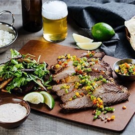 Beef Brisket with Salsa Criolla Beef Brisket with Salsa Criolla