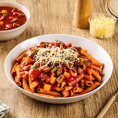 Beef Kaldereta Pasta Beef Kaldereta Pasta