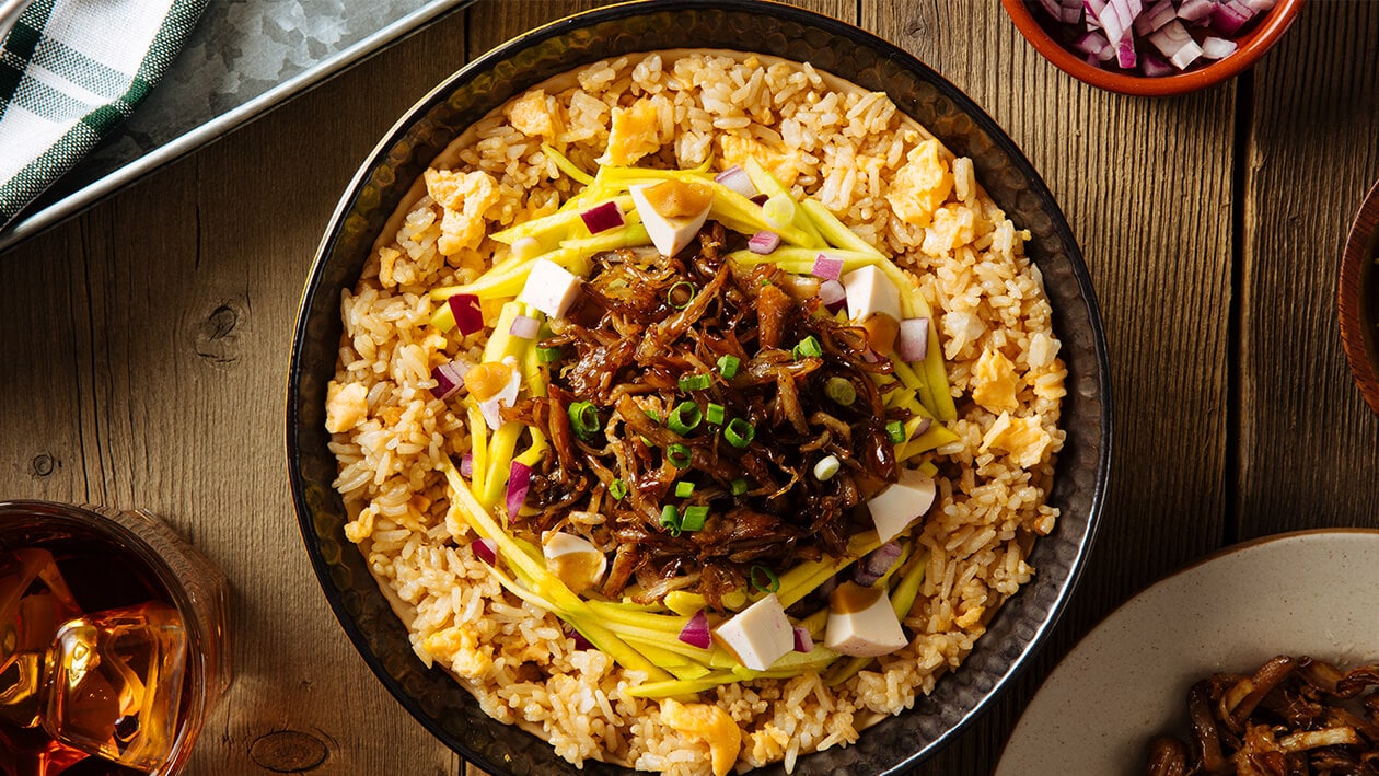 Pork Adobo Fried Rice with Itlog na Pula – - Recipe