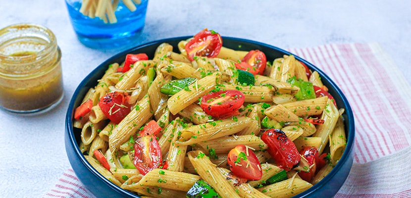 Charred Tomato Penne Pasta Salad – - Recipe