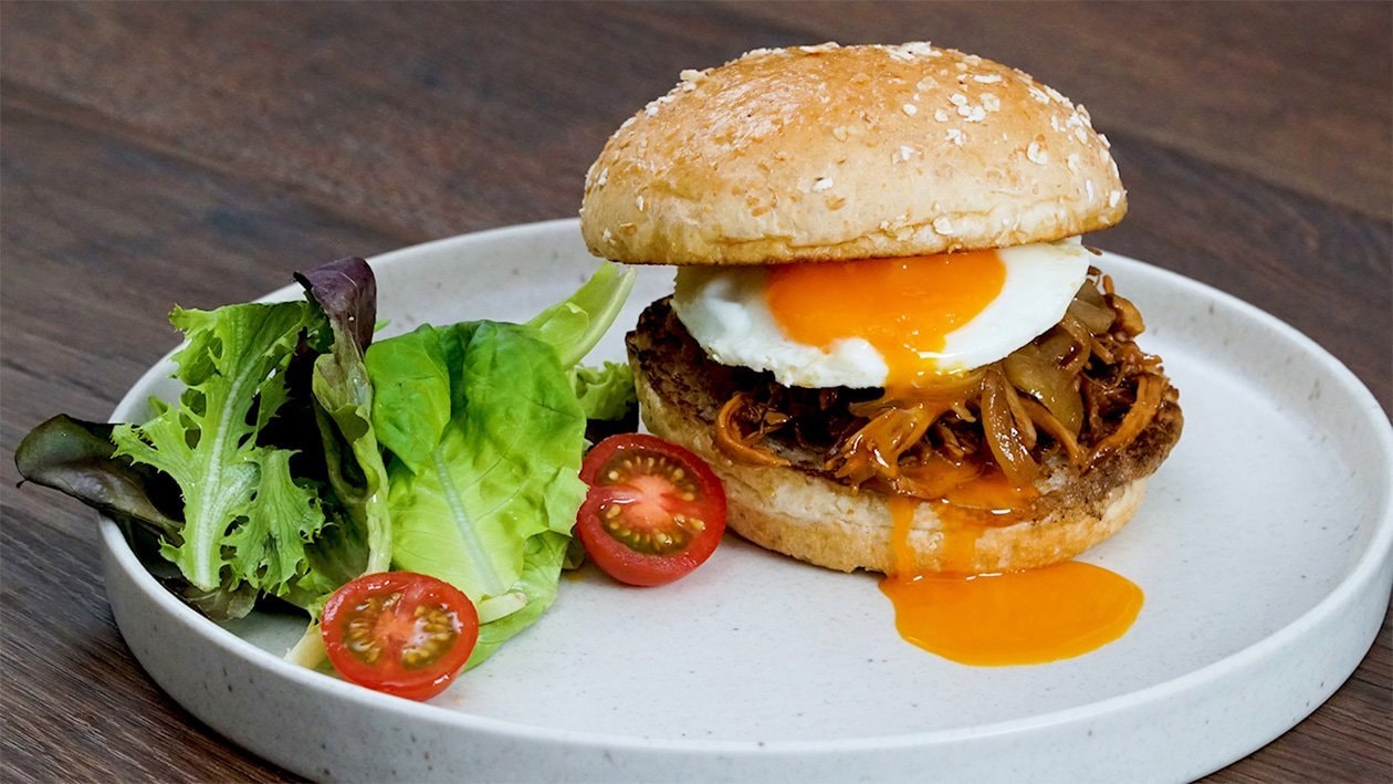 Pulled Bulgogi Chicken Burger – - Recipe