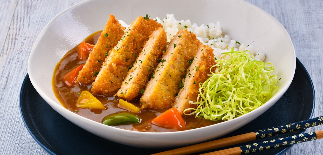 Plant-based Chicken Katsu with Japanese Vegetable Curry – - Recipe