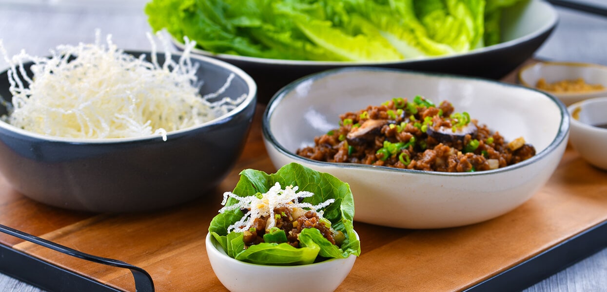 Lettuce Cups with Plant-based Meat