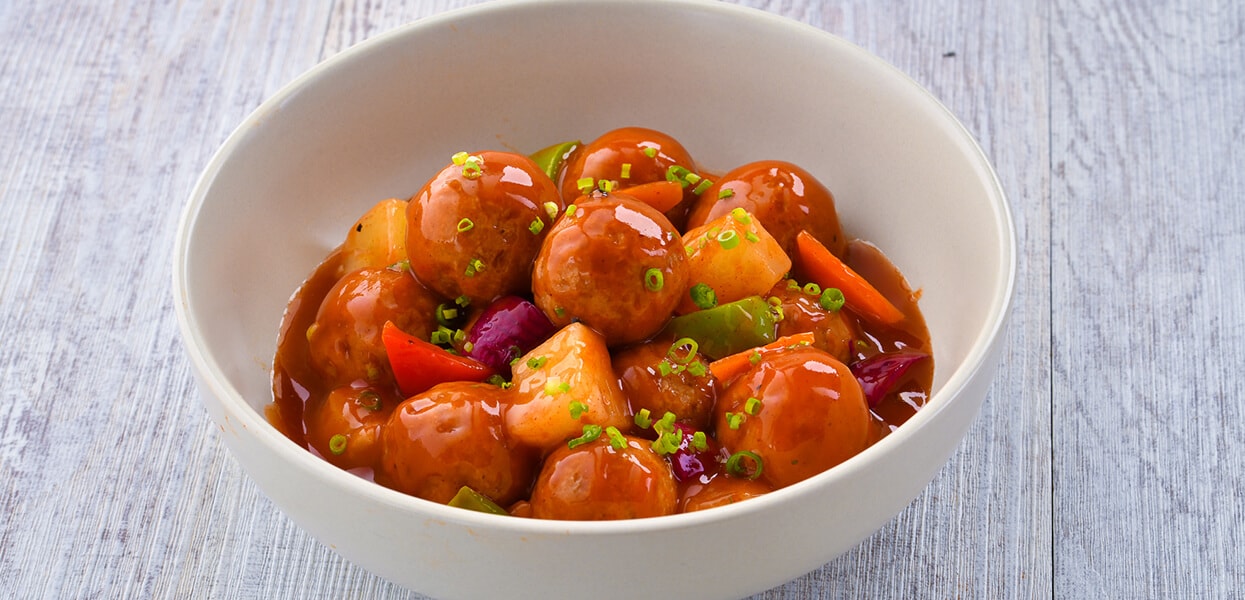 Plant-based Sweet and Sour Meatball