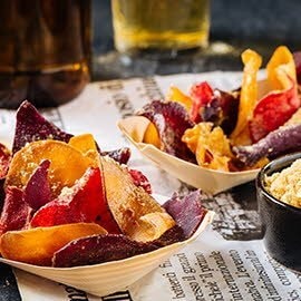 Vegetable Chips with Salted Egg Sprinkle Vegetable Chips with Salted Egg Sprinkle