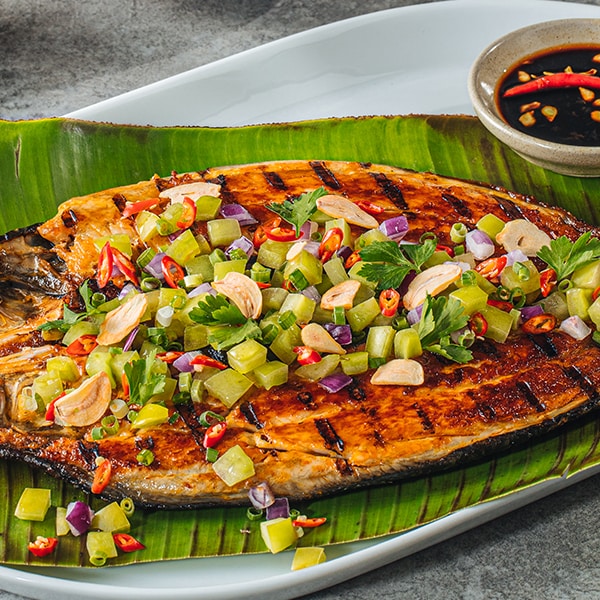 Grilled Boneless Bangus with Green Tomato Salad – - Recipe Grilled Boneless Bangus with Green Tomato Salad – - Recipe