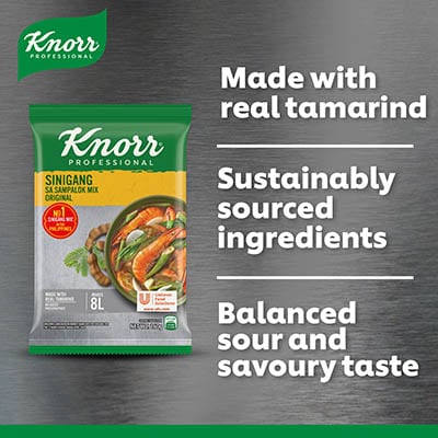 Knorr Sinigang Sa Sampalok Mix 160g - Knorr Sinigang Mix serves as the perfect base for new Sinigang ideas.