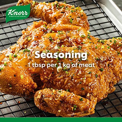 Knorr Chicken Powder 300g - Knorr Chicken Powder elevates my dishes with the rich, meaty taste of real chicken.