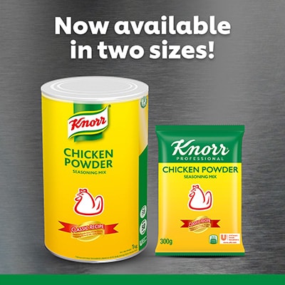 Knorr Chicken Powder 300g - Knorr Chicken Powder elevates my dishes with the rich, meaty taste of real chicken.