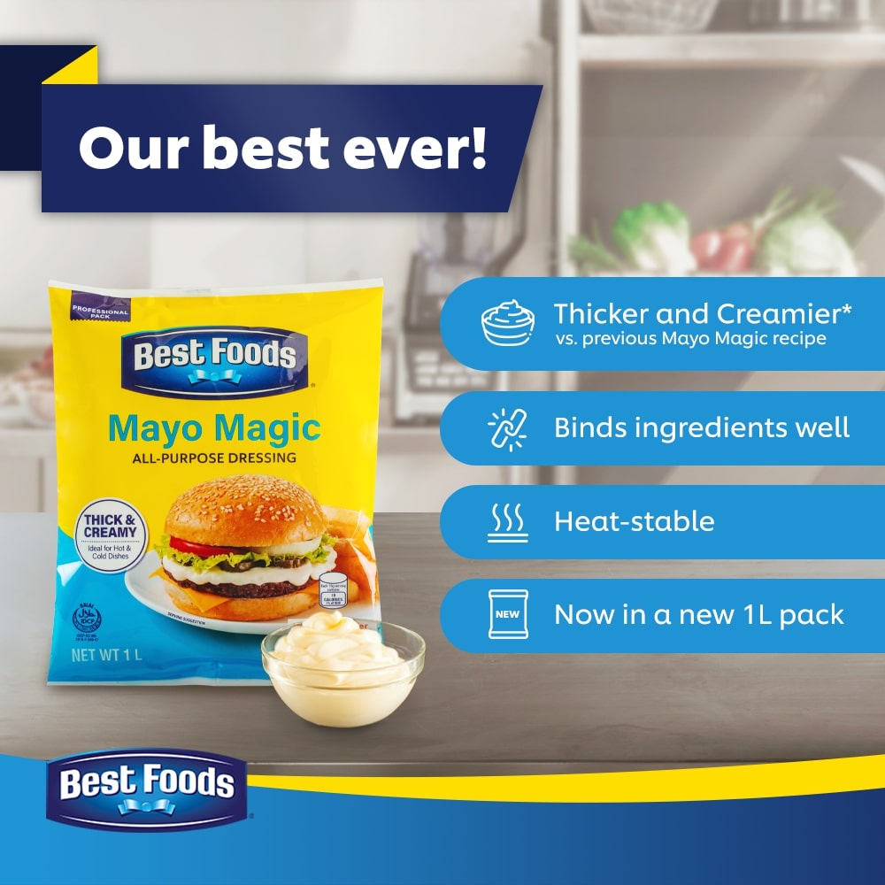 Best Foods Mayo Magic All Purpose Dressing 1L - With Best Foods Mayo Magic, I can create magic pa more in my dishes for my customers!