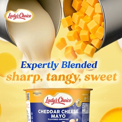 Lady's Choice Cheddar Cheese Mayo Flavoured Dressing 1L - 