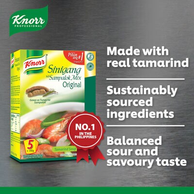 Knorr Sinigang Sa Sampalok Mix 800g - Knorr Sinigang sa Sampaloc Mix serves as the perfect base for new sinigang ideas