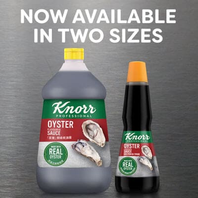 Knorr Oyster Flavoured Sauce 3.6kg - Knorr Oyster Flavoured Sauce gives dishes that ideal sweet-salty balanced taste.