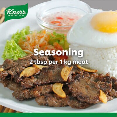 Knorr Rostip Chicken Seasoning Powder 1kg - Knorr Rostip provides a bold chicken flavor made with real chicken and a garlic taste that do not overpower the dish.