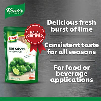 Knorr Lime Powder 400g - Bring out the freshness in your dishes and drinks with the tangy taste of Knorr Lime Powder.